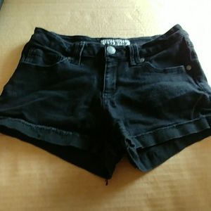 Juniors Size 9 black shorts